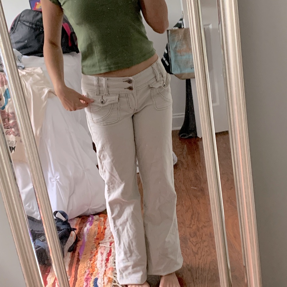 cute low waisted corduroy pants y2k